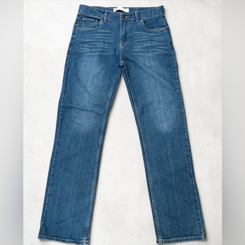 Levi’s 514 Straight Performance Jeans Mens 31x30 Blue Stretch Denim Medium Wash